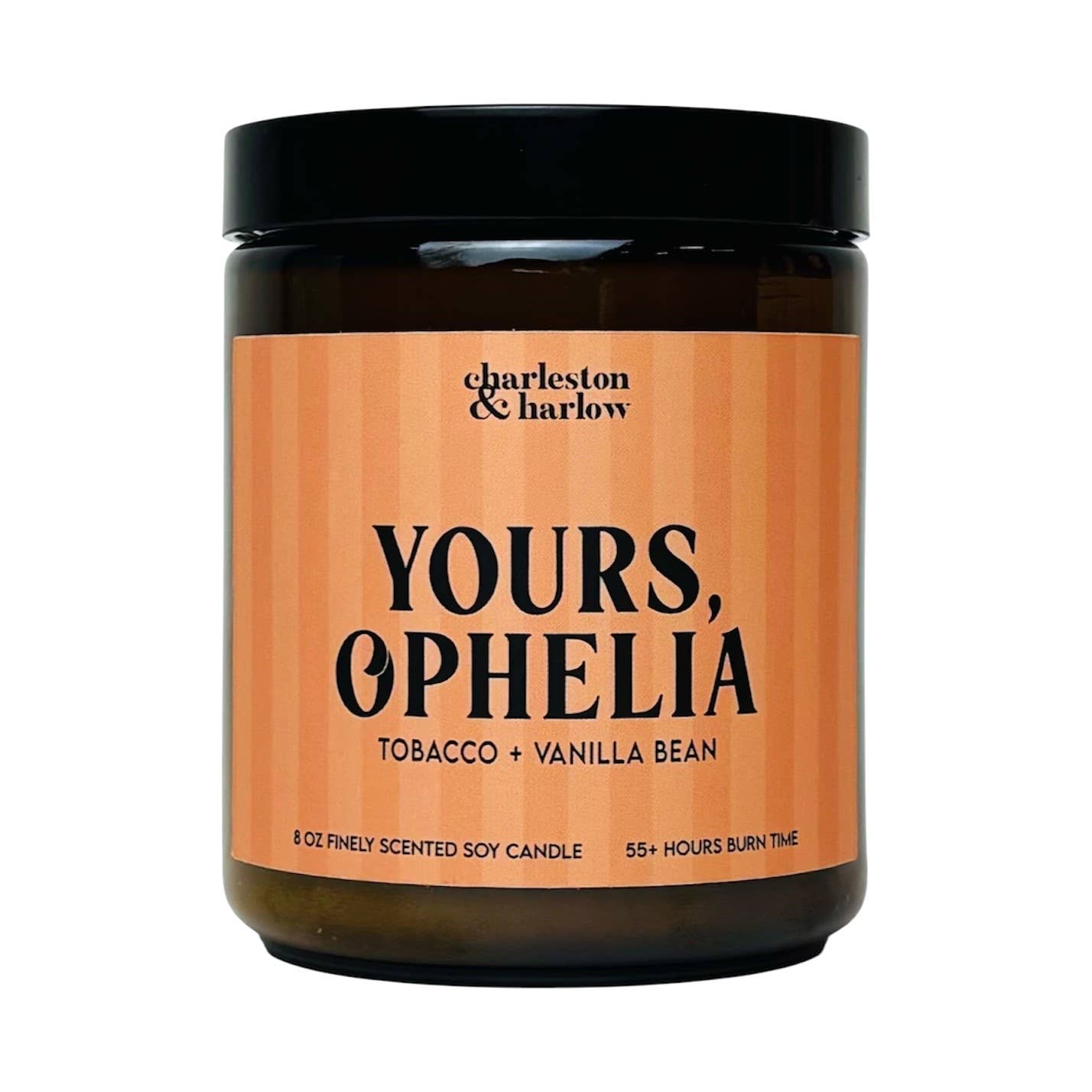 Charleston & Harlow Yours, Ophelia candle and box lineup lifestyle shot