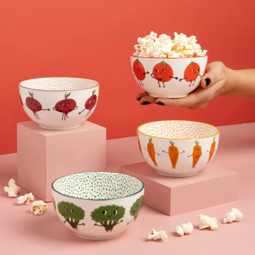 Danica - Funny Food Bowls Set of 4