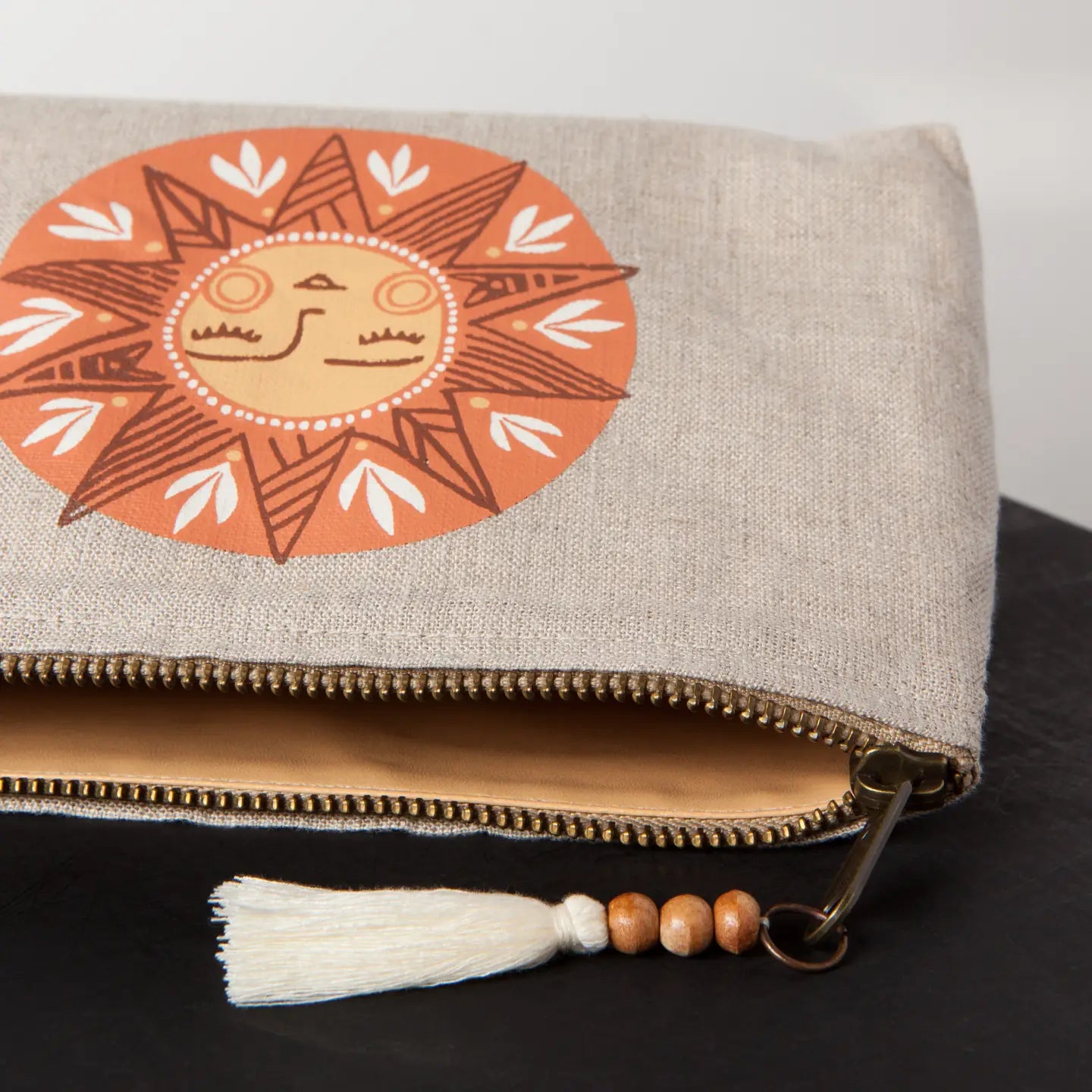 Soleil Linen Pouch Small