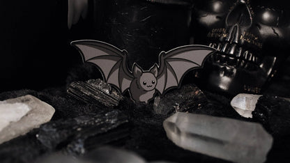 Bat Sticker applied to a laptop lid for scale