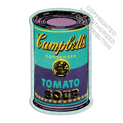 Andy Warhol Soup Cans Set of 3 Shaped Puzzles in Tins