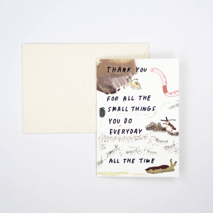 Thank You for All the Small Things Card close-up detail