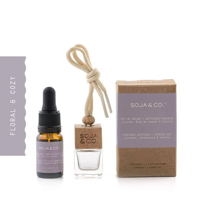 SOJA & CO. Portable Diffuser - Lavender, Sandalwood & Vanilla