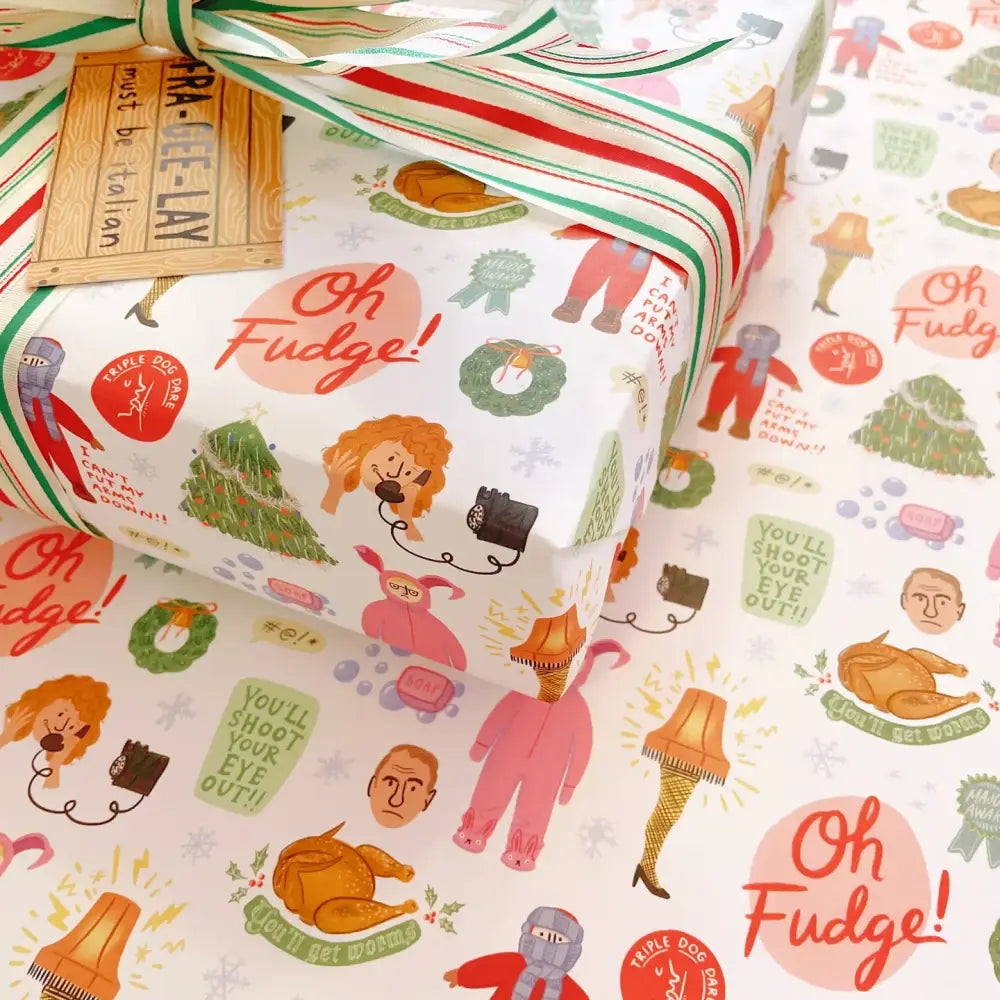 A Christmas Story Movie Wrapping Paper - PABOOM