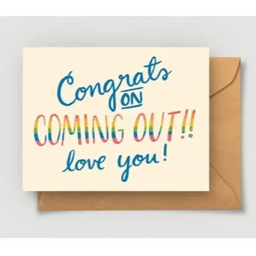 Coming Out LGBTQ Greeting Card - PABOOM