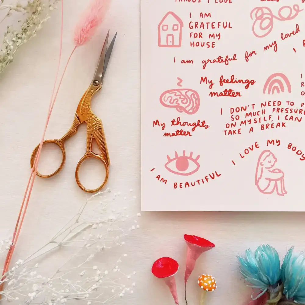 Daily Affirmations Art Print - PABOOM