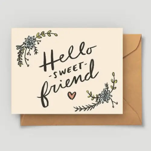 Hello Sweet Friend Card - PABOOM