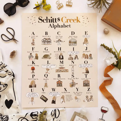 Schitts Creek Alphabet Poster - PABOOM