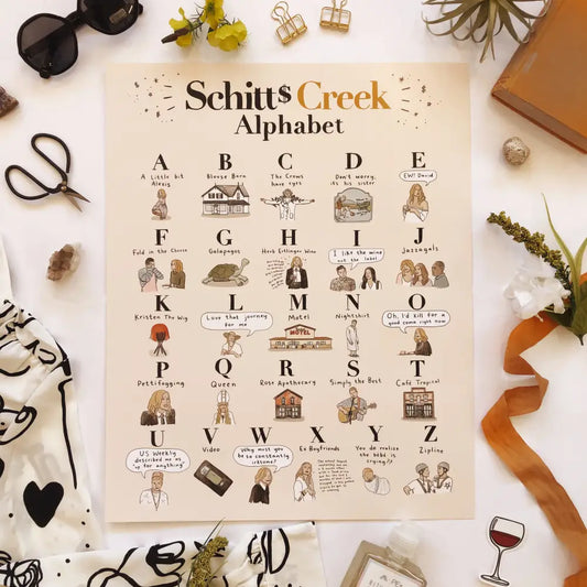 Schitts Creek Alphabet Poster - PABOOM