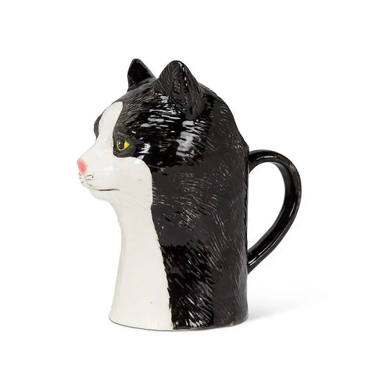 Abbott - Black/White Cat Sm Jug 5’’H(4oz)