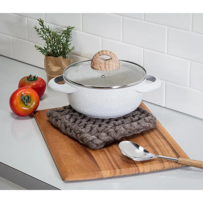 Abbott - Chunky Felt Trivet Square Taupe 8in