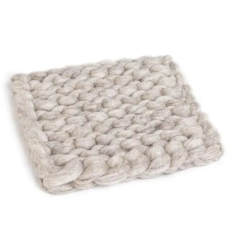 Chunky Square Felt Trivet Beige - PABOOM
