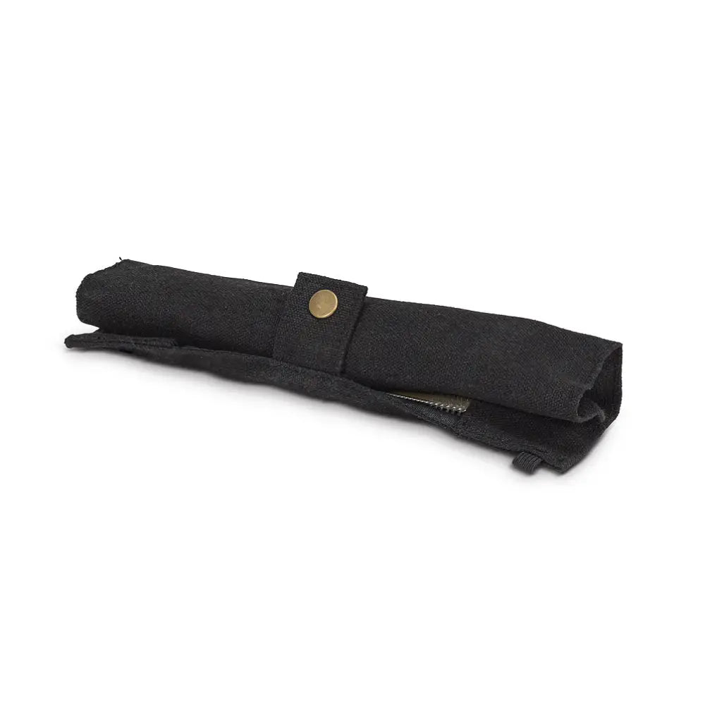Cutlery Set In Roll Black - PABOOM