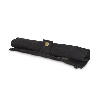 Cutlery Set In Roll Black - PABOOM
