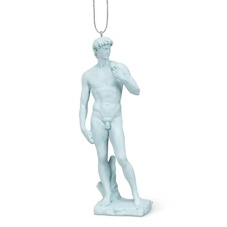 Abbott - David Statue Ornament Light Blue 6’’H