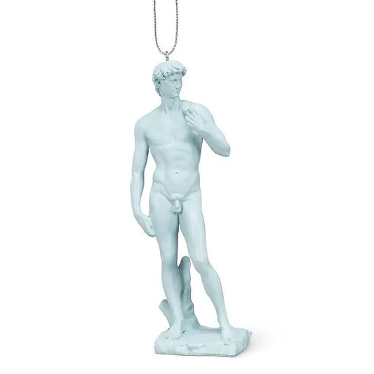 Abbott - David Statue Ornament Light Blue 6’’H