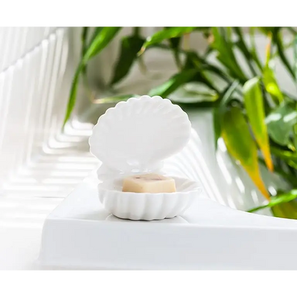 Abbott - Double Clam Shell Dish White 3.5’’D