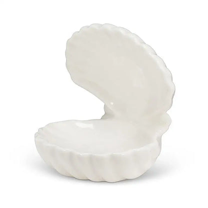 Abbott - Double Clam Shell Dish White 3.5’’D