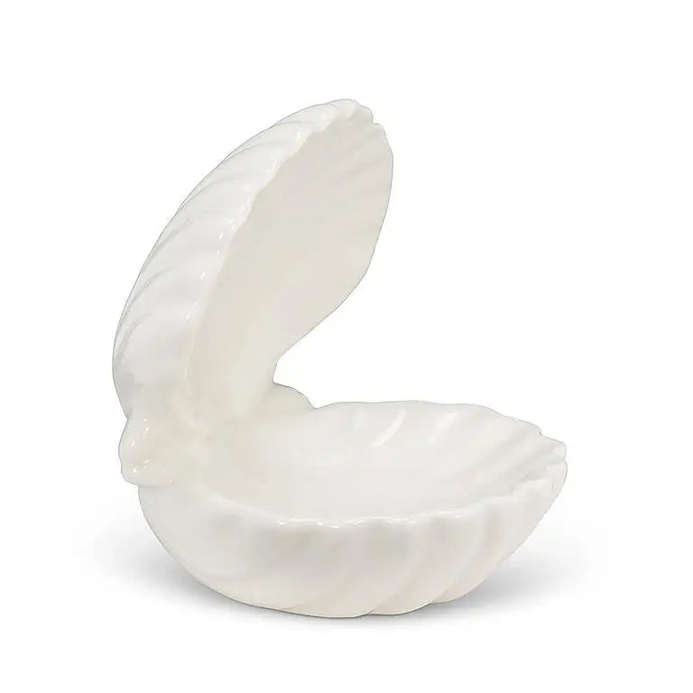 Abbott - Double Clam Shell Dish White 3.5’’D