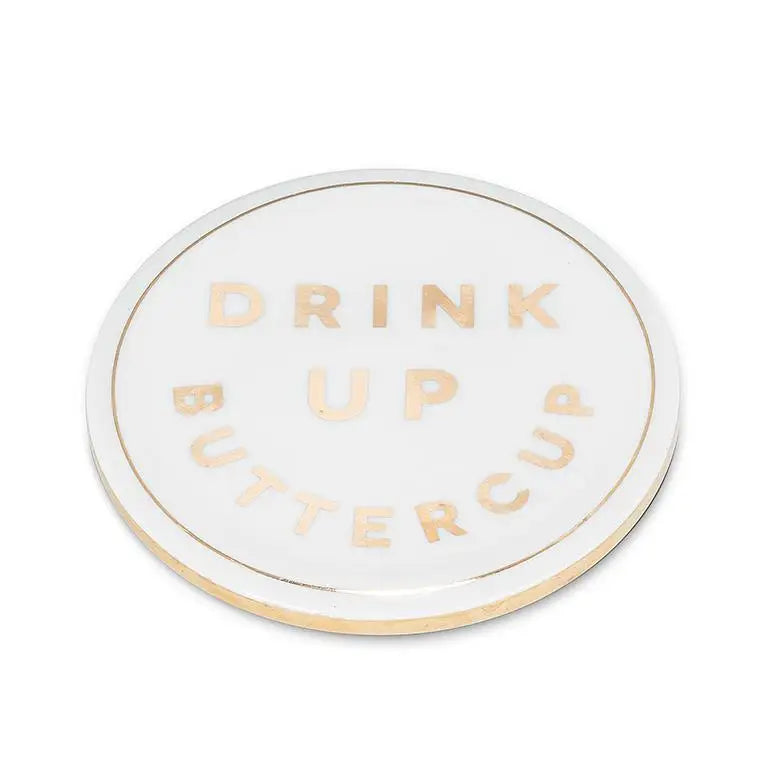 Abbott - Drink Up Buttercup Ceramic Coaster