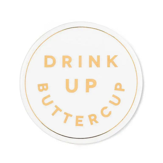 Abbott - Drink Up Buttercup Ceramic Coaster