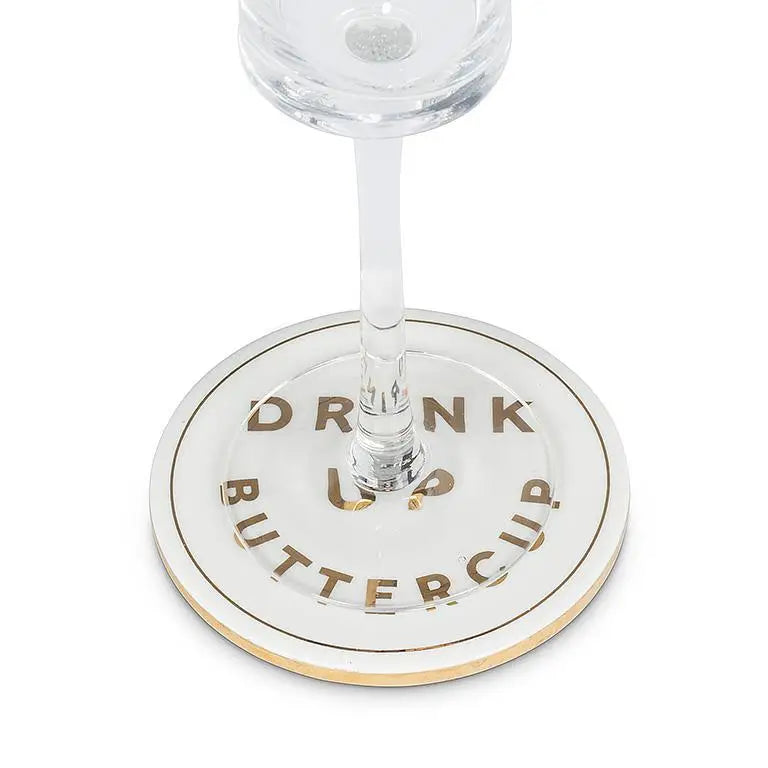 Abbott - Drink Up Buttercup Ceramic Coaster