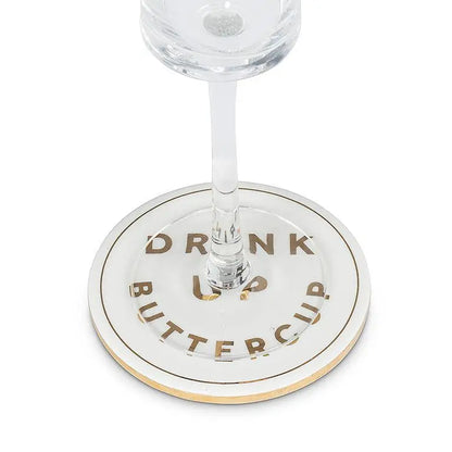 Abbott - Drink Up Buttercup Ceramic Coaster