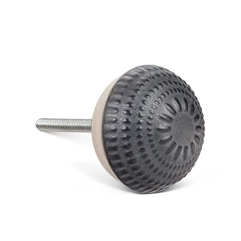 Embossed Ball Knob - Black - PABOOM