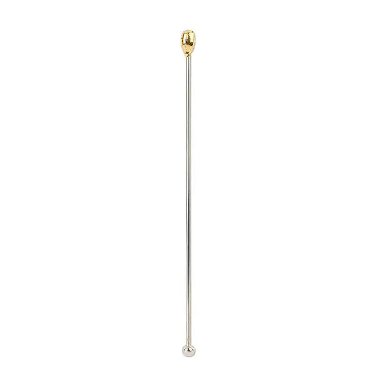 Abbott - Gold Oval Swizzle Stick 7.5’’L