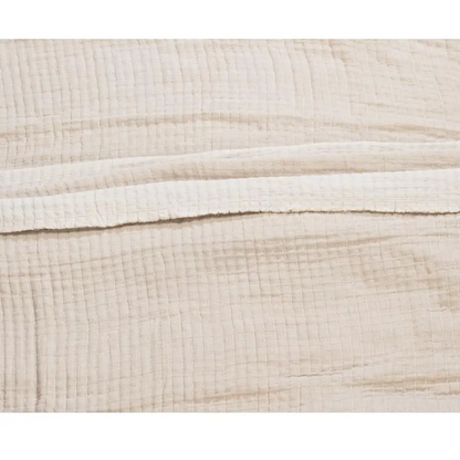 Kantha Overstitch Pillow Biege 20" - PABOOM