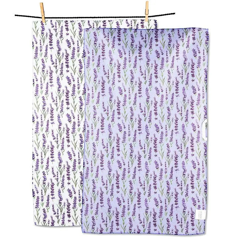 Abbott - Lavender Dbl Sided Kitchen Towel 17x29’’