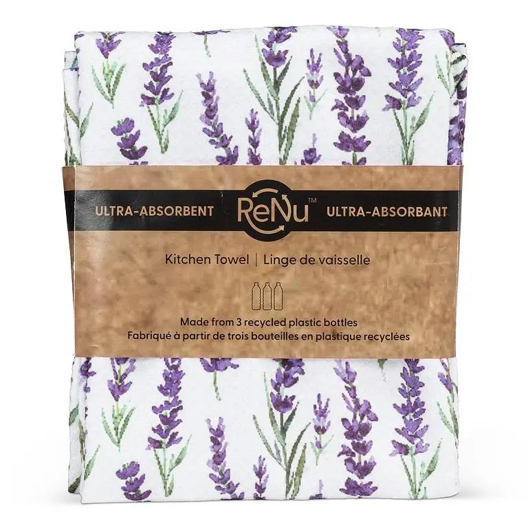 Abbott - Lavender Dbl Sided Kitchen Towel 17x29’’