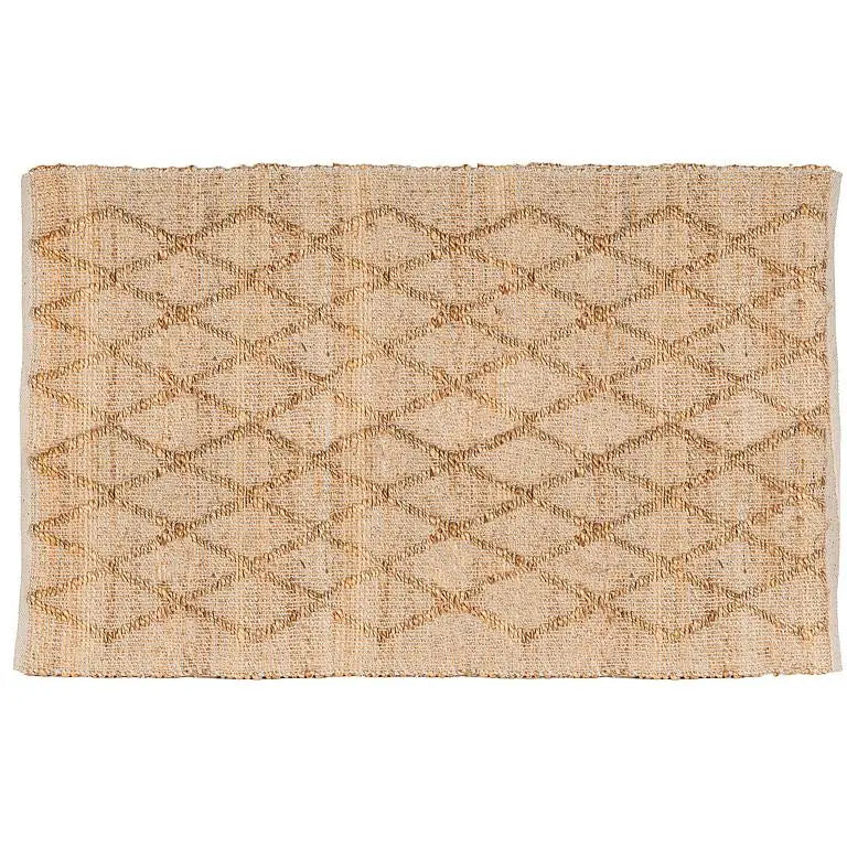 Abbott - Lg Diamond Weave Mat Natural 3x5’