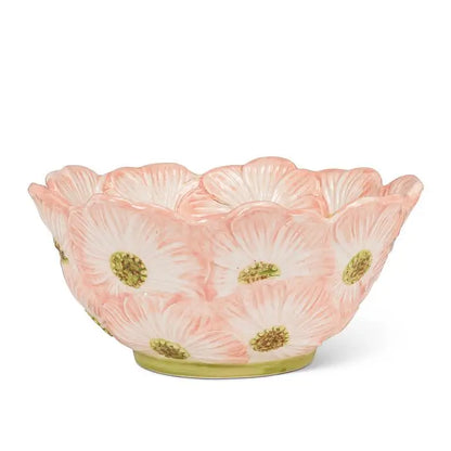 Abbott - Lg Flower Bloom Bowl Pink 6’’D