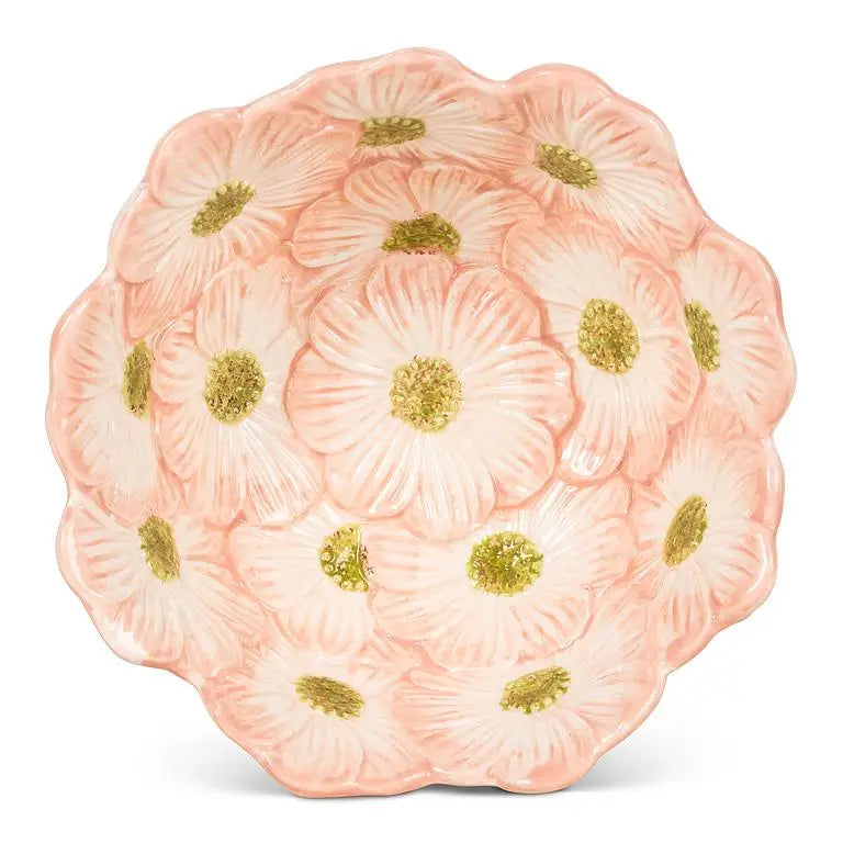 Abbott - Lg Flower Bloom Bowl Pink 6’’D