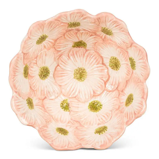 Abbott - Lg Flower Bloom Bowl Pink 6’’D