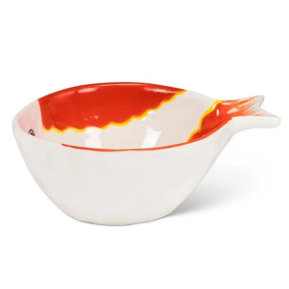Abbott - Md Striped Fish Bowl Orange/Pink 6’’L