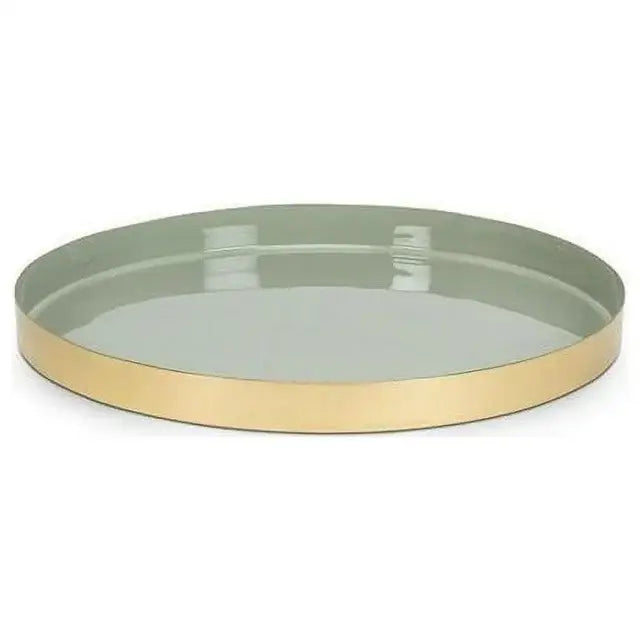 Abbott - Med Round Enamel Tray Green 12’’D