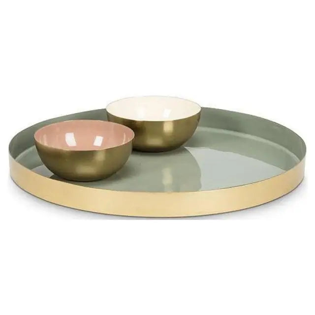 Abbott - Med Round Enamel Tray Green 12’’D