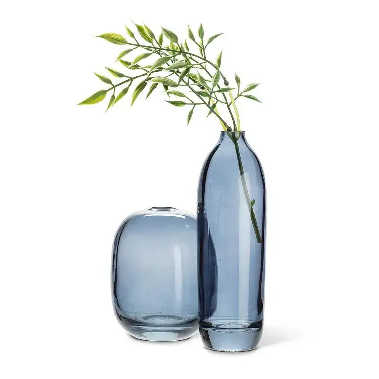 Abbott - Md Barrel Bud Vase Dark Blue 4.5’’H