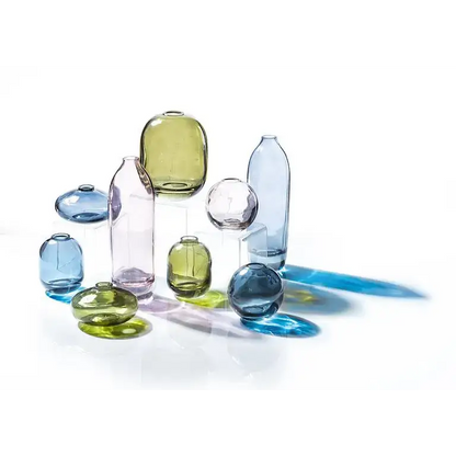 Abbott - Md Barrel Bud Vase Dark Blue 4.5’’H