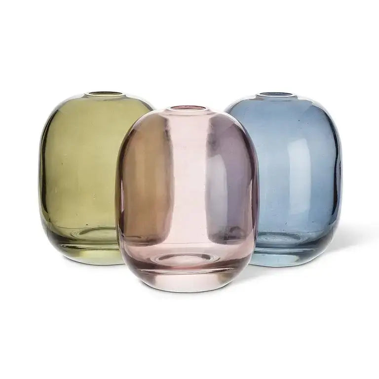 Abbott - Md Barrel Bud Vase Dark Blue 4.5’’H