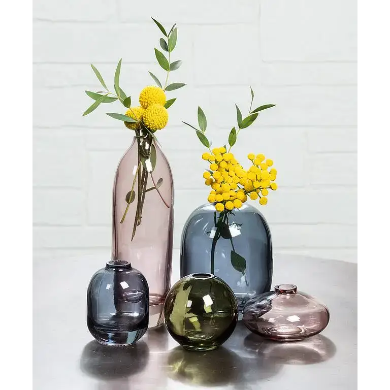 Abbott - Md Barrel Bud Vase Dark Blue 4.5’’H