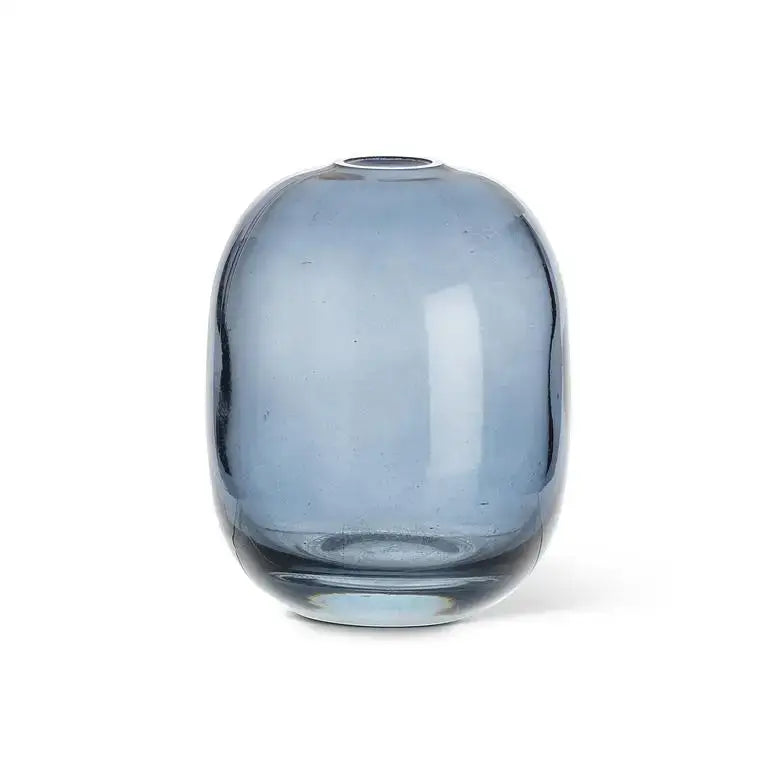 Abbott - Md Barrel Bud Vase Dark Blue 4.5’’H