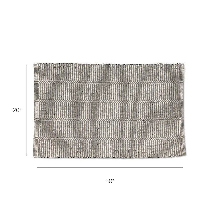 Abbott - Multicolour Broken Stripe Mat 20x30’’