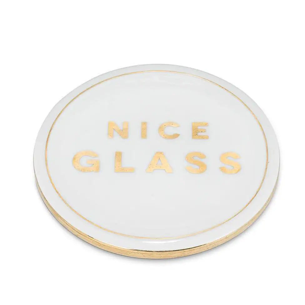 Nice Glass Coaster - PABOOM