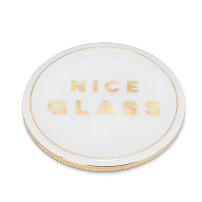 Nice Glass Coaster - PABOOM