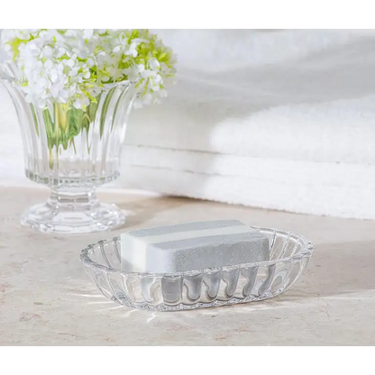 Abbott - Oval Optic Flared Soap Dish 5.5’’L