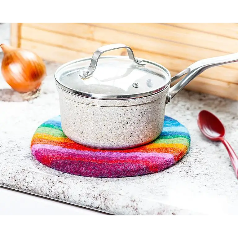 Abbott - Rainbow Stripe Felt Trivet