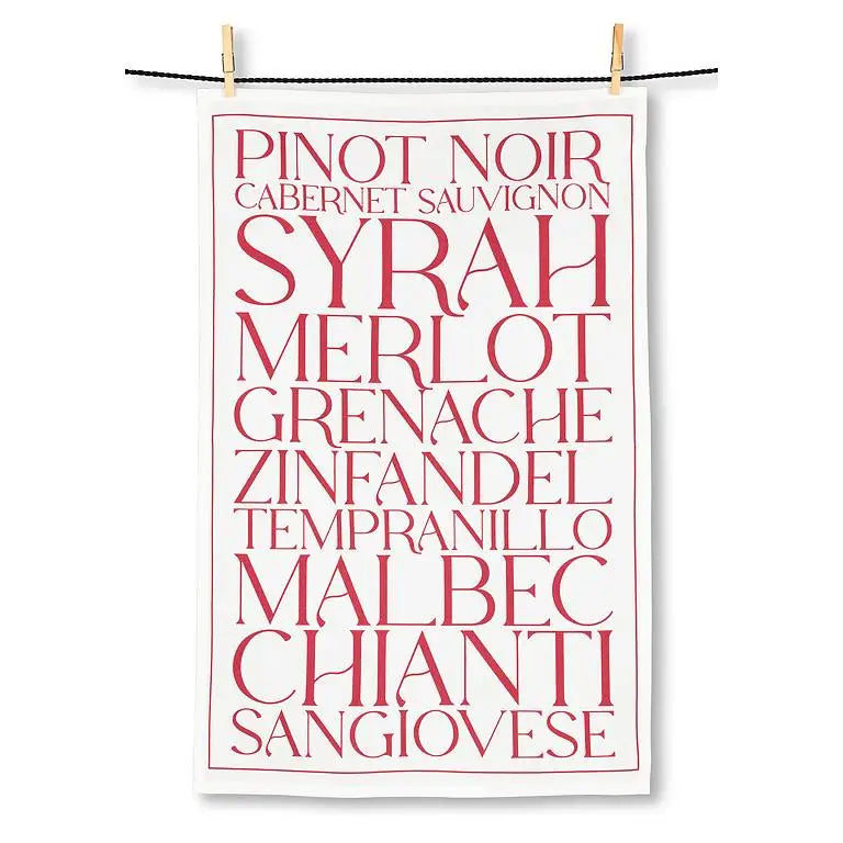 Abbott - Red Wines Tea Towel